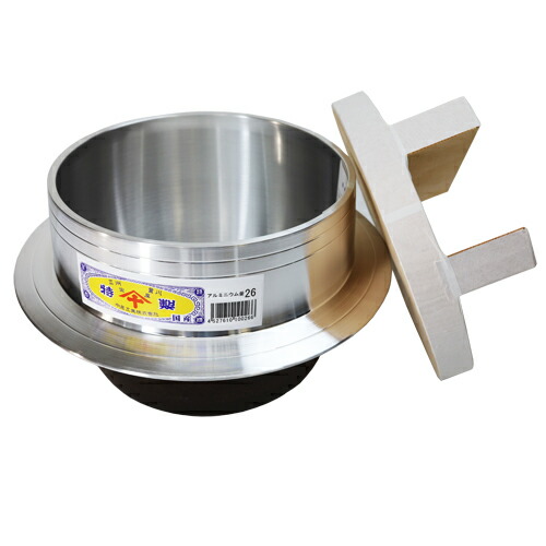 楽天市場】羽釜30cm(3.5升) 木蓋34cm付き アルミ製 : オアシスプラス