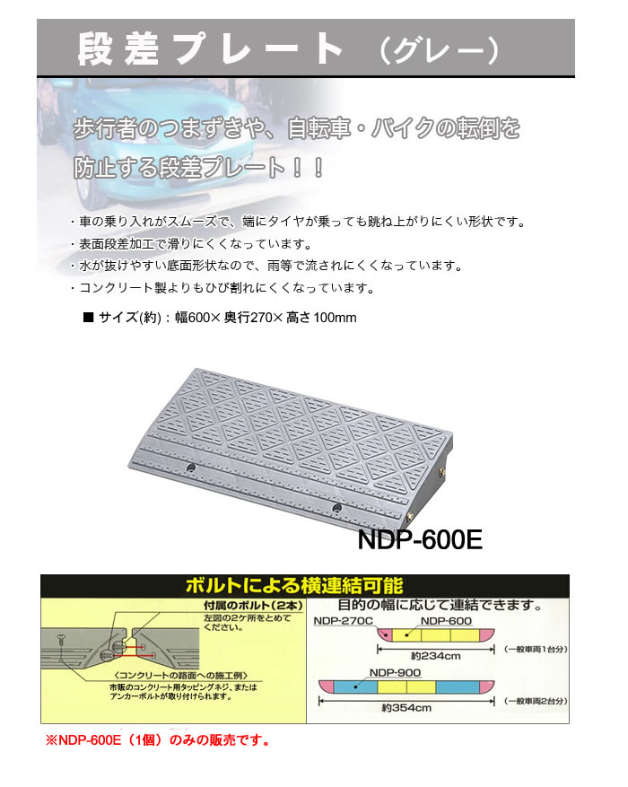 段差プレート NDP-600E アイリスオーヤマ グレー 当店の記念日 アイリスオーヤマ