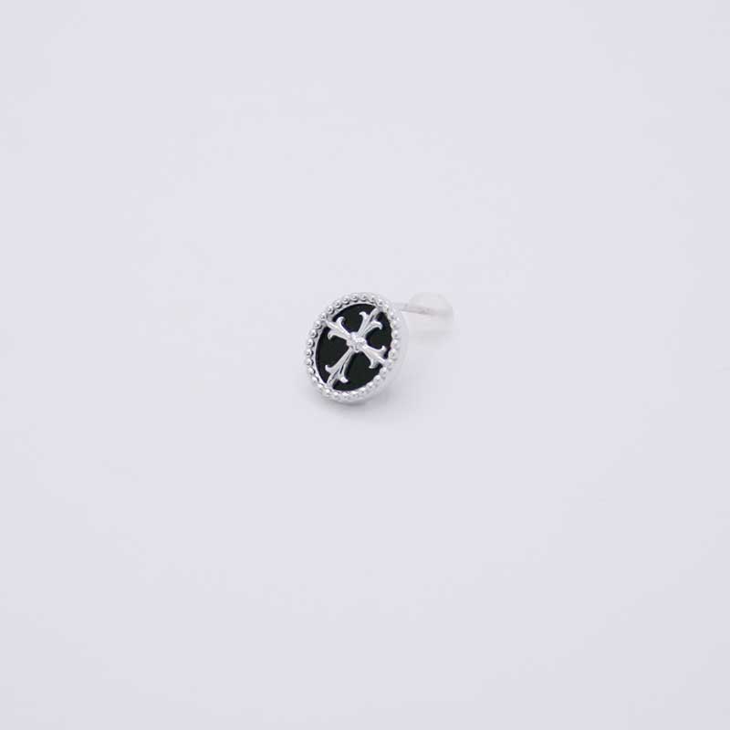 ピアス メンズピアス メンズ 差し交わす はりつけ台 オニキス K10 K10WG K10白いことゴールド 寄りあい 華燭の典 ワンポイント宝飾品 兄ちゃん オシャレ 差し上げ物 白いことゴールド