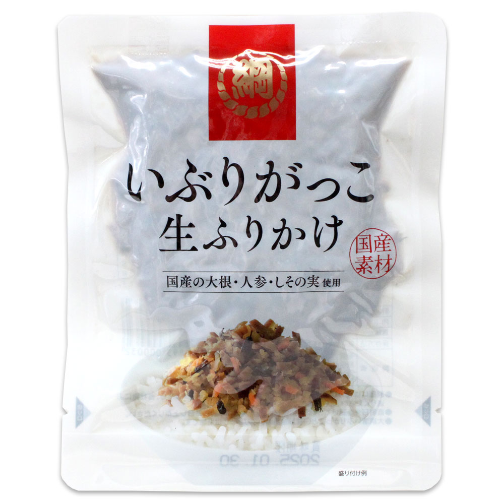 【大綱漬】いぶりがっこ生ふりかけ１００ｇ［国産の大根・人参・しその実使用］秋田あきたアキタ大綱漬いぶりがっこいぶりふりかけおにぎりお茶漬け冷奴付け合わせご飯のおともおかずお土産おみやげみやげご当地限定