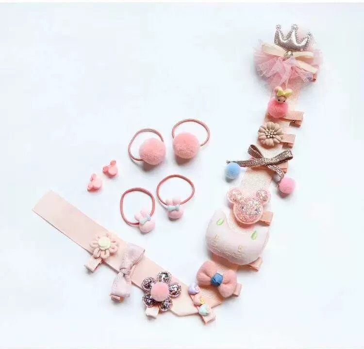 送料無料子供アクセサリーヘアビンヘアアクセサリーキッズアクセサリーアナ雪セットプレゼント誕生日プリンセス女の子クリスマス18点セット