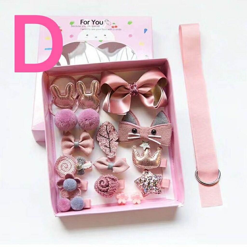 送料無料子供アクセサリーヘアビンヘアアクセサリーキッズアクセサリーアナ雪セットプレゼント誕生日プリンセス女の子クリスマス18点セット