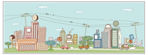 工事現場のイメージアップに最適！ 工事看板に貼るだけ！ イメージアップステッカー ラインアートイラストタイプ PDS-520