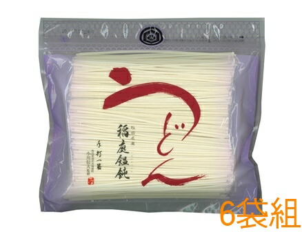 稲庭うどん小川【稲庭うどん 徳用500g（家庭用）6袋組】