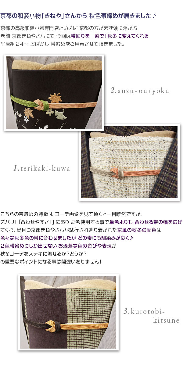 帯締め 京都名門 きねや 謹製 秋冬段ぼかし 平唐組24玉 帯締め 全3色 日本製 各種限定販売 名古屋帯 博多帯が充実 帯専門店おびや 送料 代引き無料 Mavipconstrutora Com Br