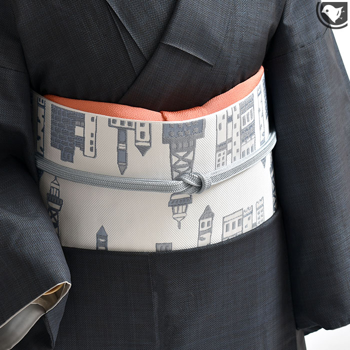 楽天市場】（新配色！)博多帯 松装織物 謹製 本場筑前博多織 狂言格子