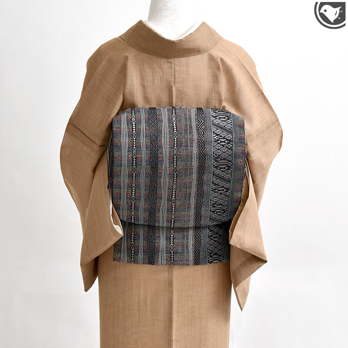 楽天市場】博多帯 単衣/夏 紗献上 黒木織物 謹製 五献上柄 紗 もじり織