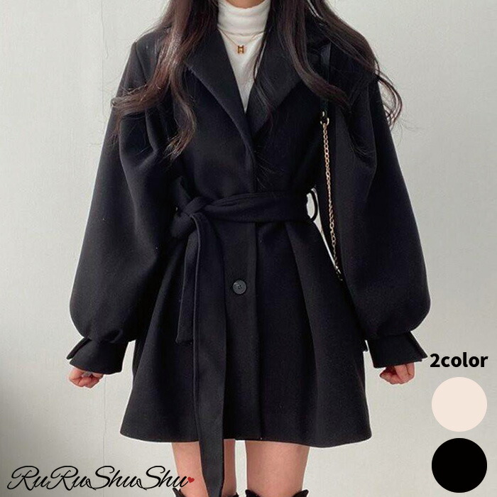 [韓国] コート ラペル ロング丈 ダブルブレスト 全2color r1763.jpg