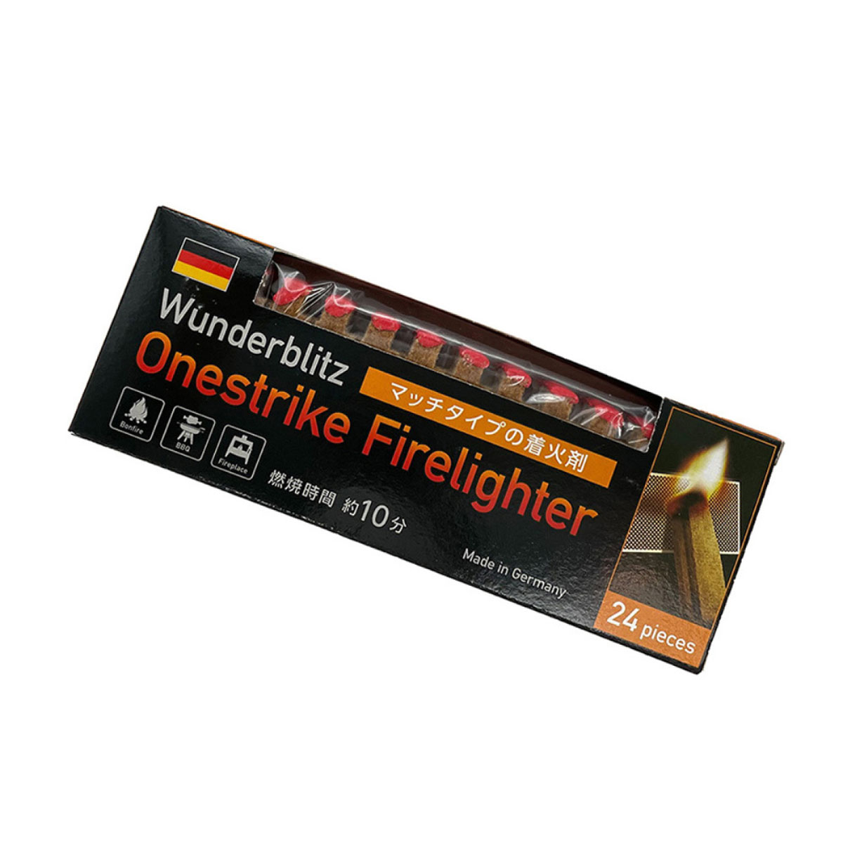 【楽天市場】Wunderblitz Onestrike 着火剤 24本入 単品 バーベキュー BBQ ポータブル おしゃれ アウトドア