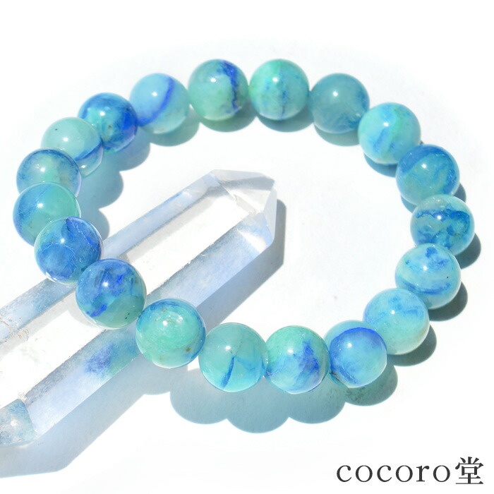 楽天市場】【天然石】アズライトインクォーツ☆マラカイト☆ブルー