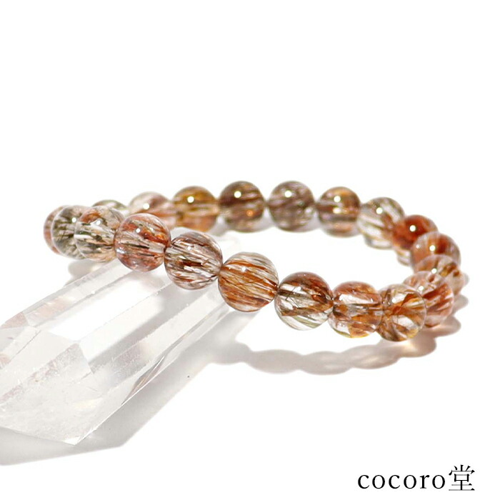 高品質 ミックスルチルクォーツブレスレット 約11mm ① 楽天市場】ミックスルチルクォーツ ブレスレット 11mm 18cm