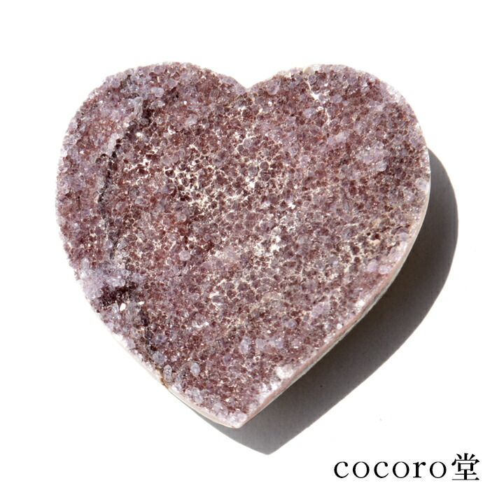 楽天市場】【アクリル台座付き】アメジスト ハート型クラスター