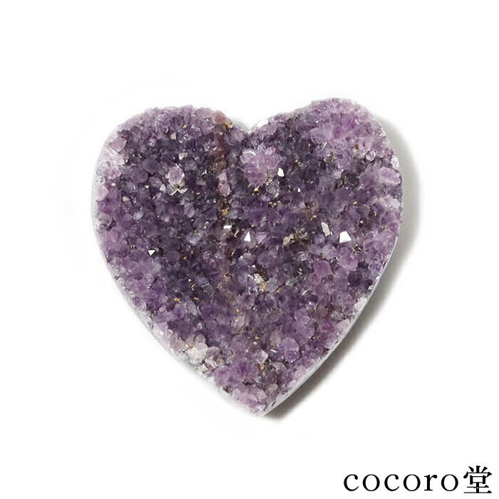 楽天市場】【アクリル台座付き】アメジスト ハート型クラスター 原石