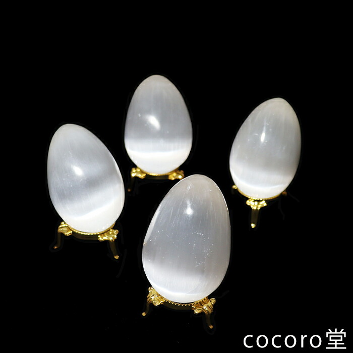 楽天市場】天然石 モロッコ産 セレナイト たまご型 置き石【置石