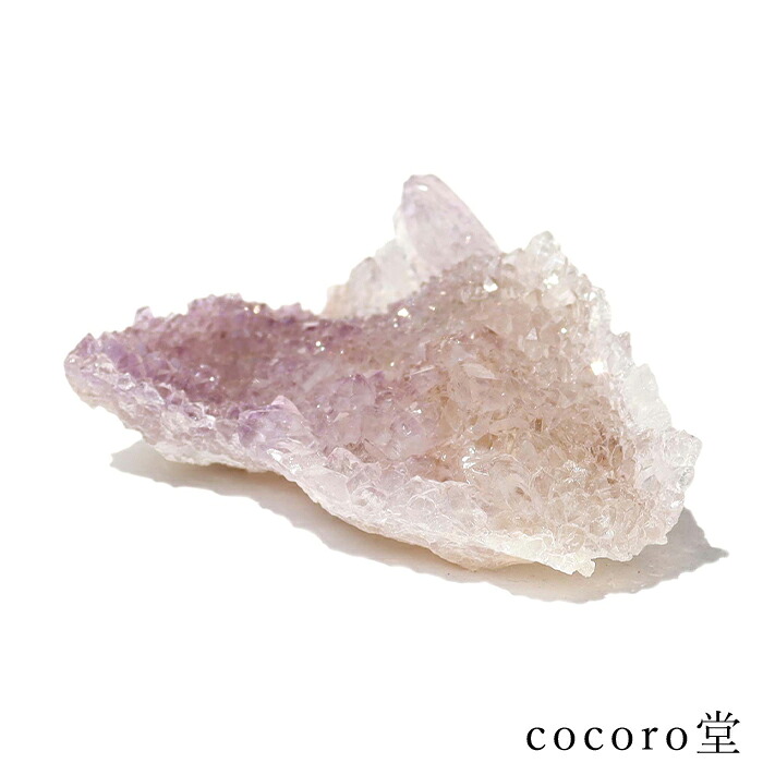 天然石 パワーストーン 【現品限り】 ブラジル産　アメジスト ガーデン 水晶 原石 置き物 サイズ：約67×95×32mm 重さ：約99g レディース メンズ 勝負 恋愛 【メール便不可】