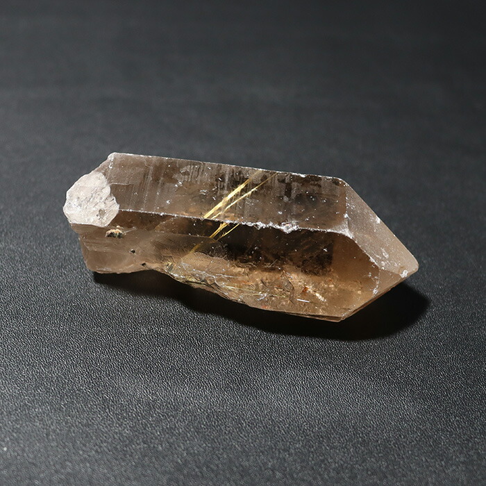 天然石 パワーストーン 【一点もの】 ルチルクォーツ 原石 置き物 サイズ：約31×34×87mm 重さ：約142g レディース メンズ 財運 金運 【メール便不可】