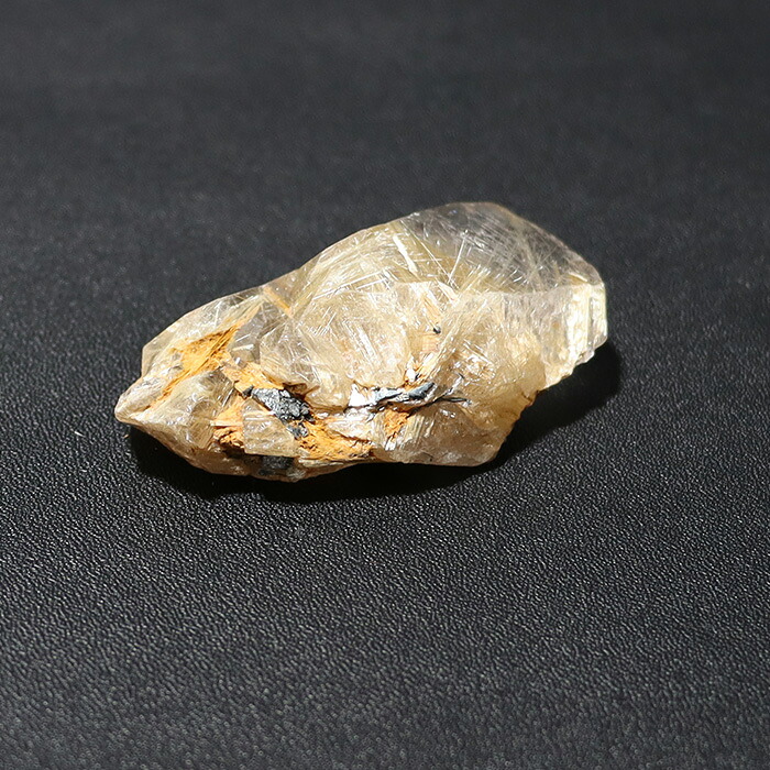 天然石 パワーストーン 【一点もの】 ルチルクォーツ 原石 置き物 サイズ：約28×19×52mm 重さ：約30g レディース メンズ 財運 金運 【メール便不可】
