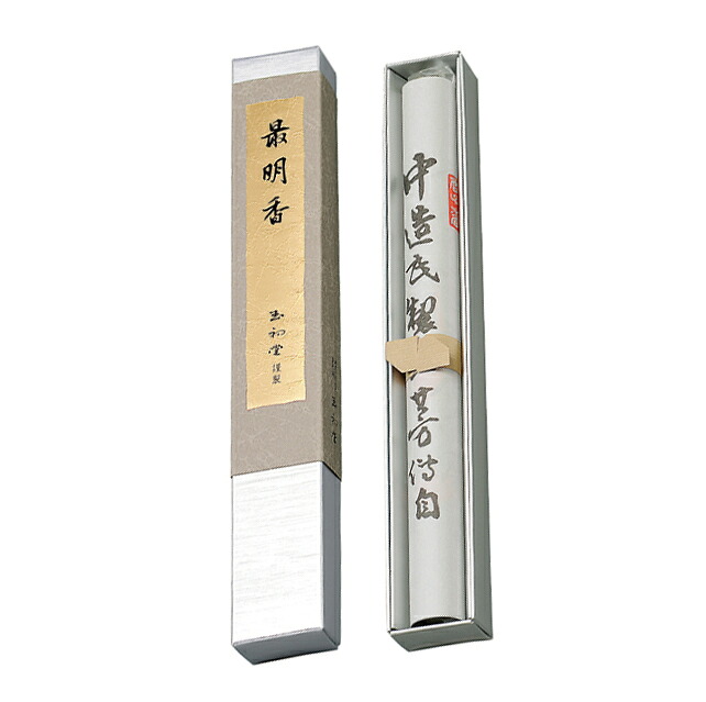 【穏やかな沈水香木の薫り】最明香(長寸)【線香 お線香 高級線香 伽羅 沈香 玉初堂 ギフト 贈答用 高級 国産 日本製】|inoriクラフト 仏壇 仏具 お線香