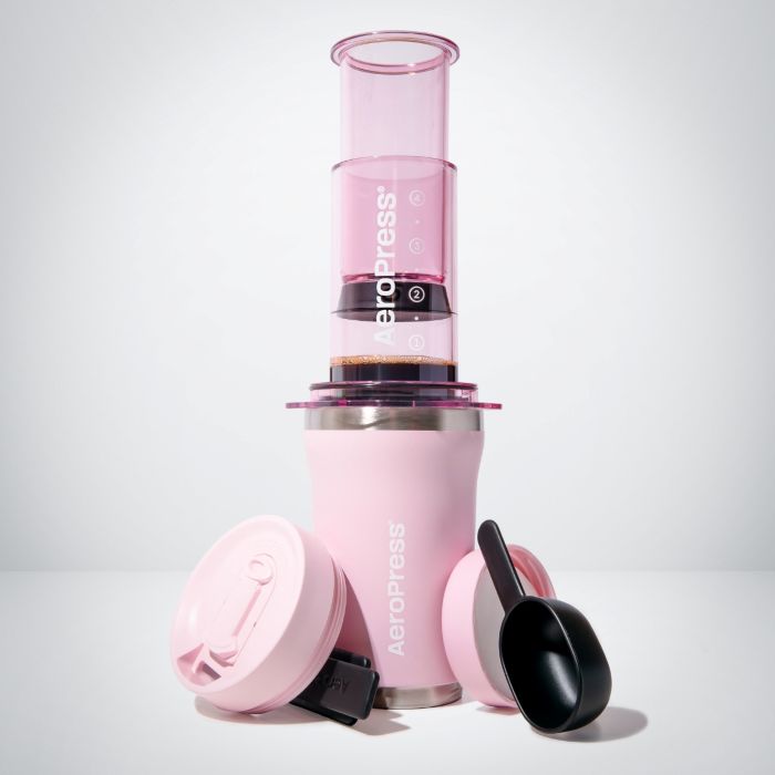 小川珈琲 公式 エアロプレス ゴー プラス トラベルシステム ピンク| コーヒー・お茶用品 コーヒー抽出器具 コーヒーメーカー 珈琲 キャンプ 持ち運び アウトドア お手入れ楽 ホットコーヒー 小川珈琲 夏ギフト 山の日 お歳暮 暑中見舞い 差し入れ ギフト