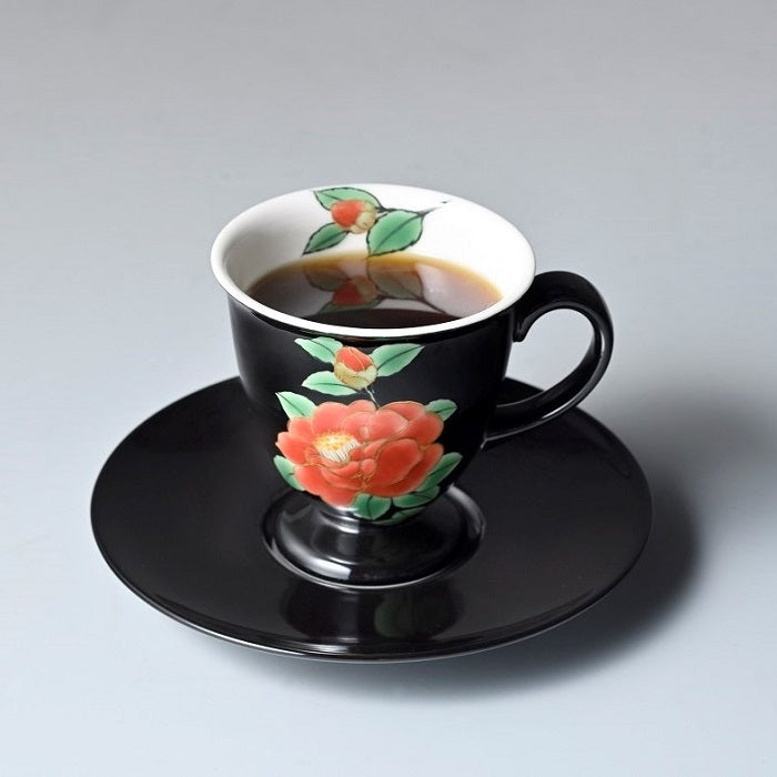 楽天市場】京焼・清水焼カップ＆ソーサー 限定品 （椿） : 小川珈琲