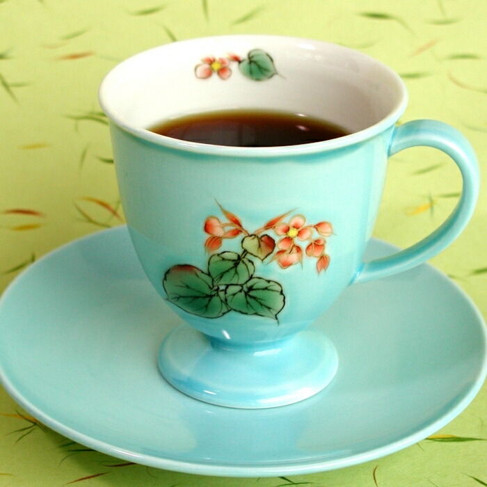 楽天市場】京焼・清水焼カップ＆ソーサー 限定品 （椿） : 小川