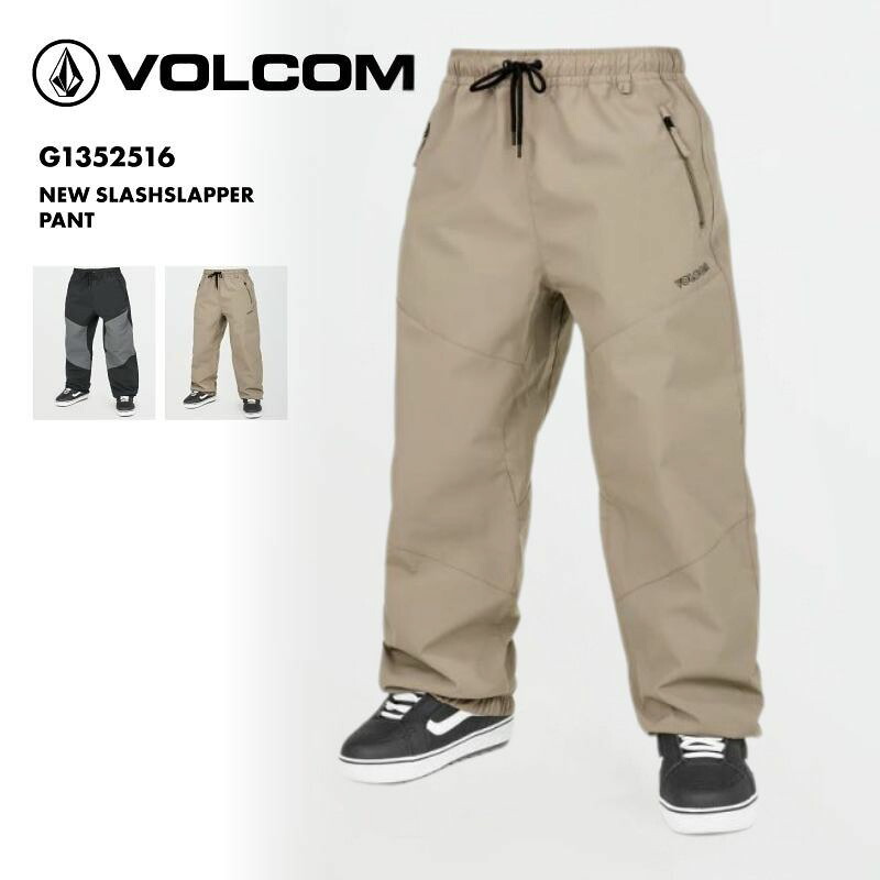スノーボードウェア ボードウェア スノボウェア VOLCOM/ボルコム メンズ スノーウェア パンツ NEW SLASHSLAPPER PANT 2025 SNOW G1352516 スノーボード スキー ウインタースポーツ 防寒 スノボウェア スキーウェア ボトムス バギーフィット 伸縮性ウエストバンド 防水 男性用｜OC SPORTS ANNEX