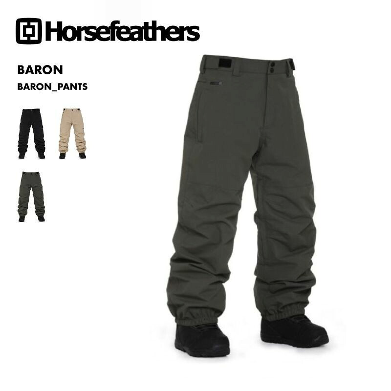 Horsefeathers/ホースフェザー メンズ スノーウェア パンツ BARON_PANTS 2024-25 SNOW BARON スノボウェア スノーボードウェア スキーウェア ボードウェア ブランド おしゃれ 男性用 《MDW》ベンチレーション 型落ち アウトレット|OC SPORTS ANNEX