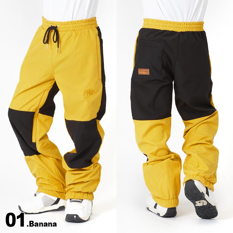 最大2000円OFF券配布 FYVE Knee_Pants ウエア ジブ系 ジョガーパンツ スキーウェア スノボウェア スノーウェア スノーパンツ  スノーボードウェア パンツ ファイブ メンズ 下 単品 男性用 有名なブランド ファイブ