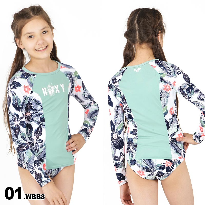 楽天市場 Roxy ロキシー キッズ ラッシュガード パンツ 2点セット Grgwr 上下 ビキニパンツ スイムウェア 水着 みずぎ 紫外線対策 Uvカット ビーチ 海水浴 プール ジュニア 子供用 こども用 女の子用 スポーツ スノーボードのocstyle