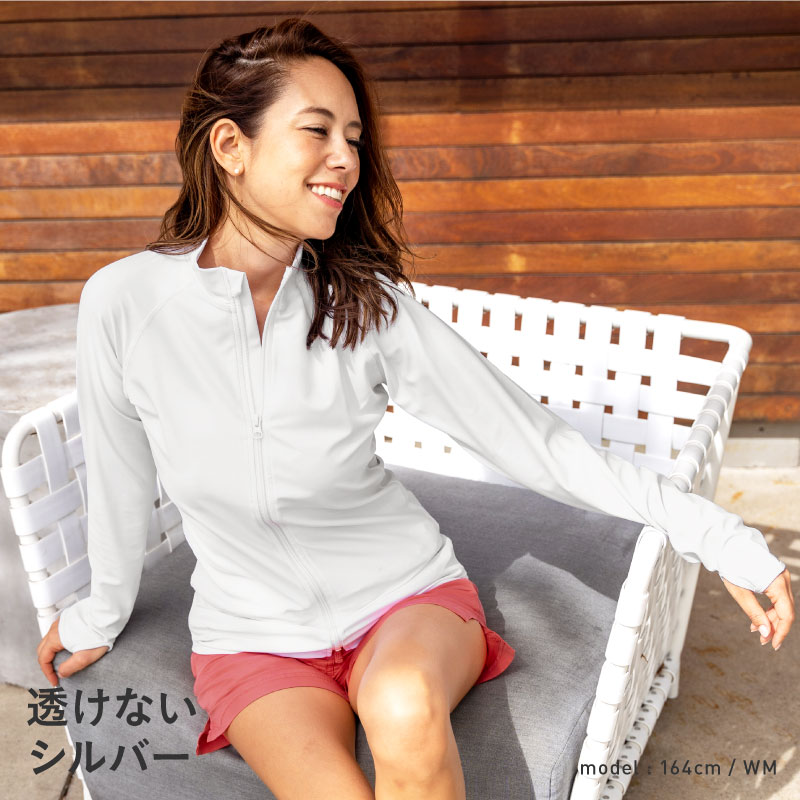 エントリーP10倍 ラッシュガード 水着 レディース フードなし UV