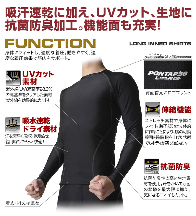 楽天市場 全品5 Off券配布中 接触冷感 コンプレッション インナー Xs Xl メンズ レディース 長袖 ハイネック 着圧 ランニング アンダーシャツ マラソン ジョギング ウォーキング スポーツ 男女兼用 ウェア 吸汗速乾 Uvカット ラッシュガード Pcs 555 スポーツ