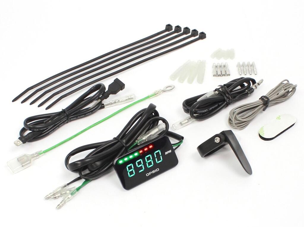 OPMID オプミッド 汎用 OPM タコメーター DC12V 汎用品 フューエルインジェクション車 CDI点火車 マルチ対応 M1303