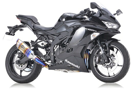 r’s gear アールズギア KawasakiZX-25R リアルスペック シングルタイプ フルエキゾーストマフラー チタンドラックブルー RK37-T1SD|OCC netshop