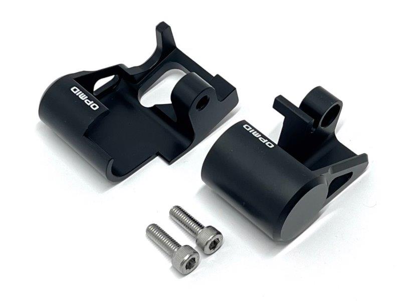OPMID オプミッド CNC 温度センサー/O2センサーガードセット ブラック HONDA|ホンダ モンキー125(JB03)/DAX125(JB04)/CT125(JA65) ブラック A1004BK