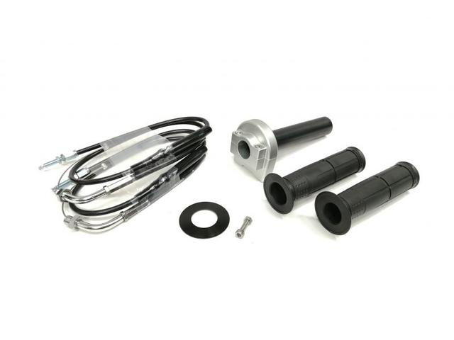 要納期確認 ACTIVE アクティブ 汎用スロットルキット TYPE-1 シルバー 巻取φ28 [ワイヤー:メッキ金具 800mm] 1061181