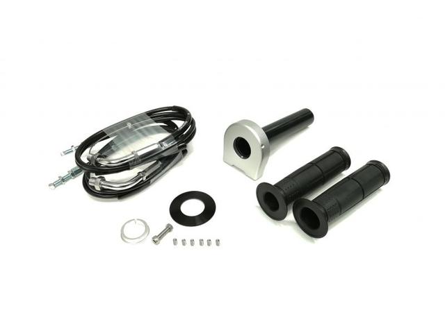 在庫有り ACTIVE アクティブ 汎用スロットルキット TYPE-2 シルバー 巻取φ40 [ワイヤー:メッキ金具 1050mm] 1062431｜OCC　netshop