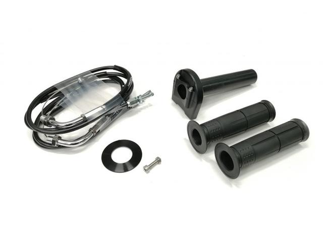 要納期確認 ACTIVE アクティブ 汎用スロットルキット TYPE-3 ブラック 巻取φ42 [ワイヤー:メッキ金具 900mm] 1063522