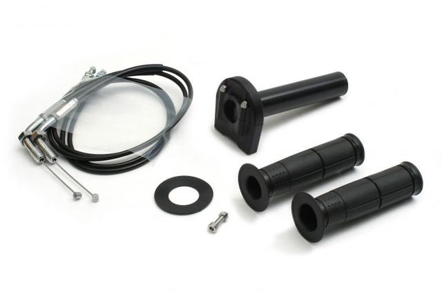 要納期確認 ACTIVE アクティブ TMR専用スロットルキット TYPE-3 ブラック 巻取φ42 [ワイヤー:メッキ金具 700mm] 1067259