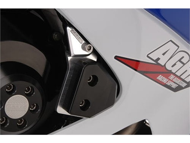 アグラス Rスライダー 右・クラッチ／白 GSXR1000 05-06 (342-384-005)