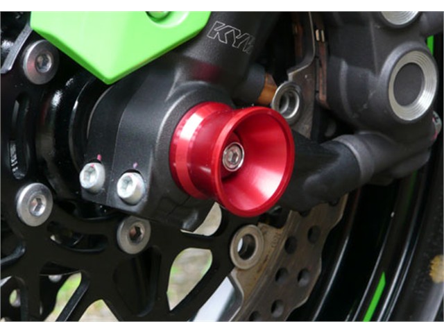 アグラス Fアクスルプロテクター ファンネル ブルー アルミ ZX-10R 08 (344-478-A0B)