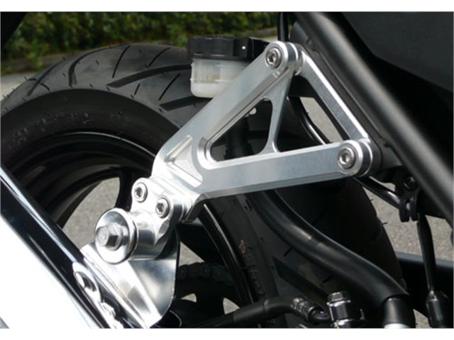 アグラス マフラーステー アルミケズリダシ シルバー Ninja250R (402-477-000)
