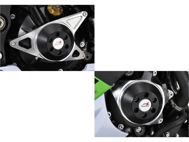 アグラス Rスライダー ケースカバーセット／黒 ZX-10R 10 (342-483-003B)
