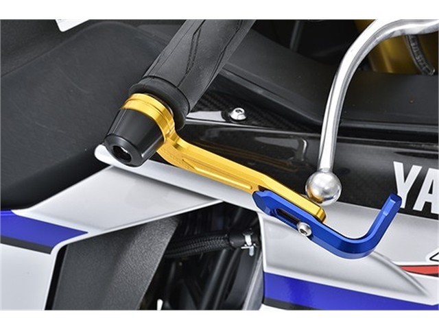 アグラス レバーガード GLD／BLU／BLK YZF-R1／M 15-純正ハンドル用 (301-276-GBB)