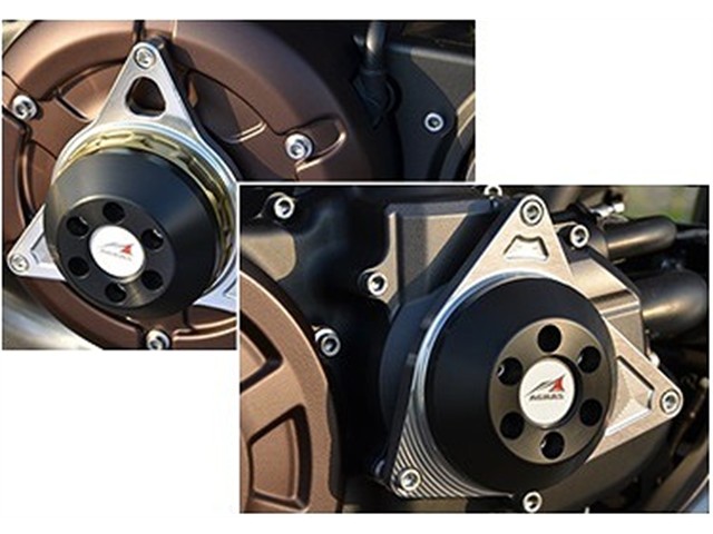アグラス Rスライダー ケースカバーSET SV／BK V-MAX1700 (342-272-002SB)