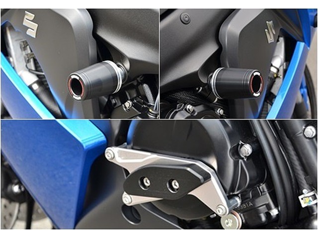 アグラス Rスライダーフレームφ50＋ジェネA BLK GSX-S1000／F (342-302-007B)｜OCC　netshop