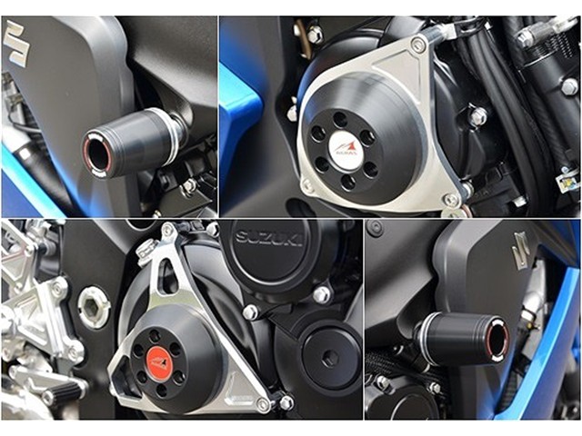 アグラス R／Sフレームφ50＋ジェネC＋クラッチ2 BLK GSX-S1000／F (342-302-017B)｜OCC　netshop