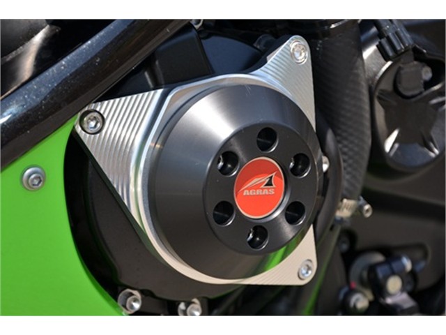 アグラス レーシングスライダー フレームTIN／BLK ZX-6R 09-12 (342-488-002TB)