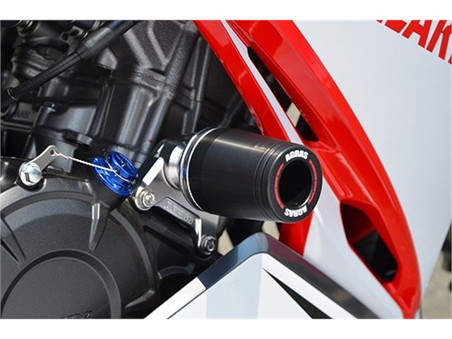 アグラス Rスライダー フレーム WHT ロゴ入り CBR250RR 17 (342-179-000X)|OCC netshop