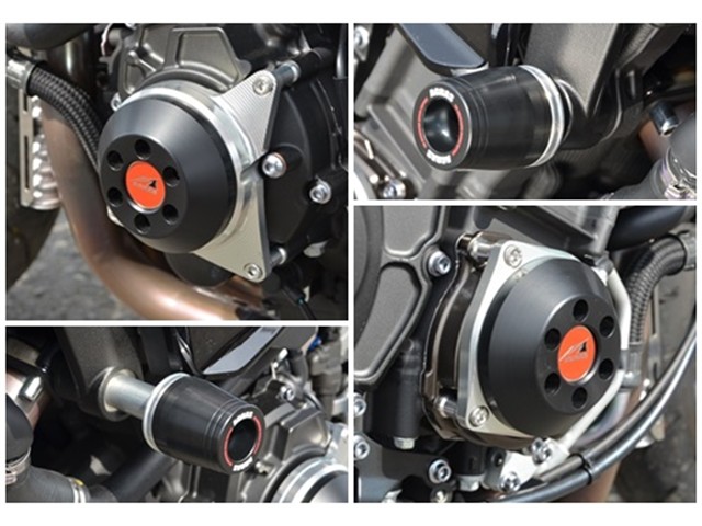 アグラス Rスライダー 4点SET ロゴ有 BLK MT-10 17 (342-279-007BX)