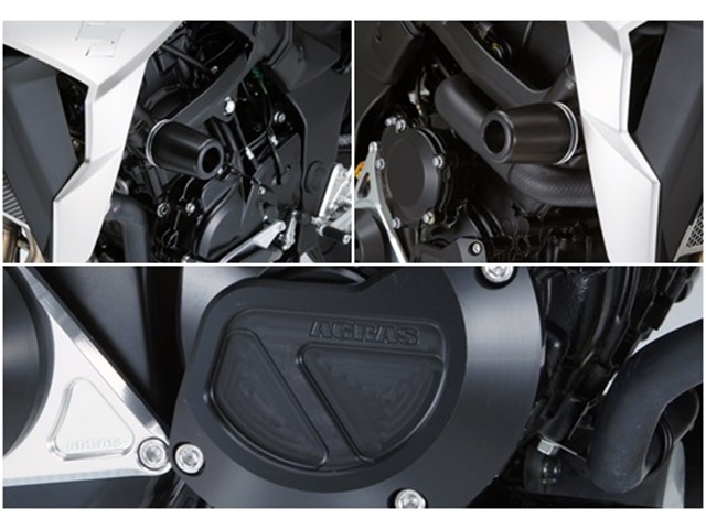 アグラス R／S 3点フレームφ50ロゴ＋クランク黒 GSX-S750 17- (342-306-010BX) 21,345円